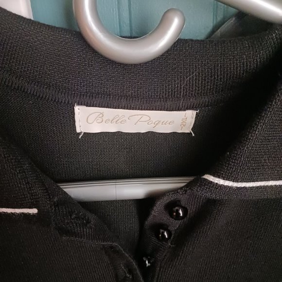 Bell Poque Sleeveless Summer Sweater Top w/ Collar - Picture 3 of 3